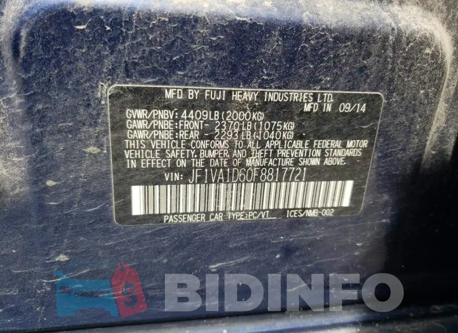 JF1VA1D60F8817721 Photo# 12