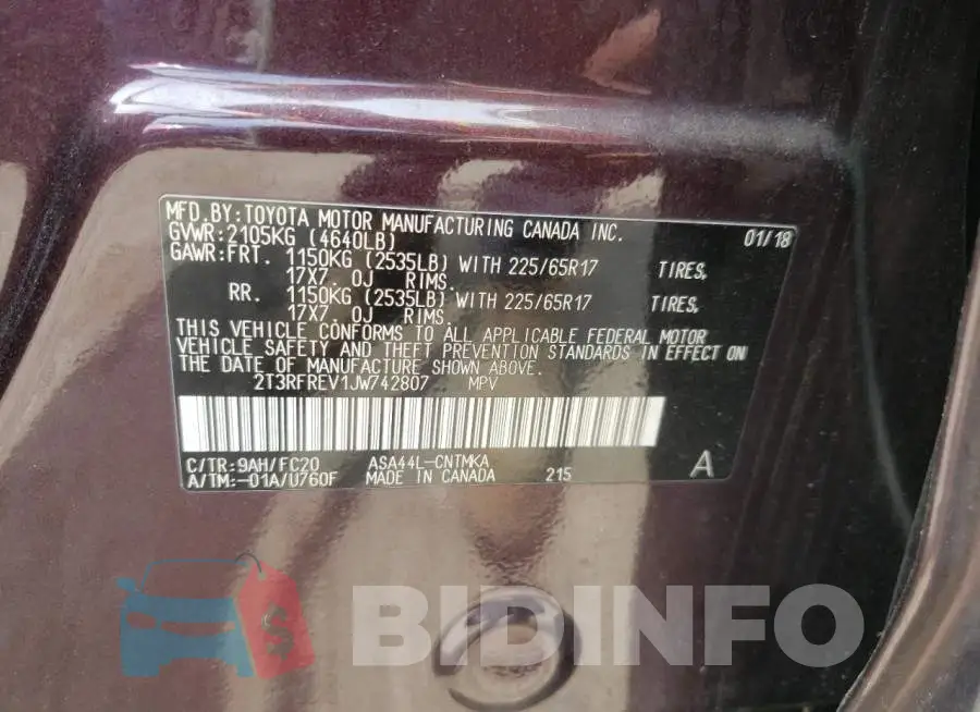 2T3RFREV1JW742807 Photo# 12