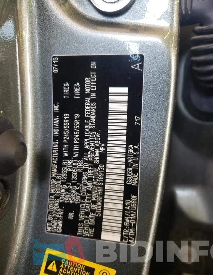 5TDDKRFH8FS189130 Photo# 13