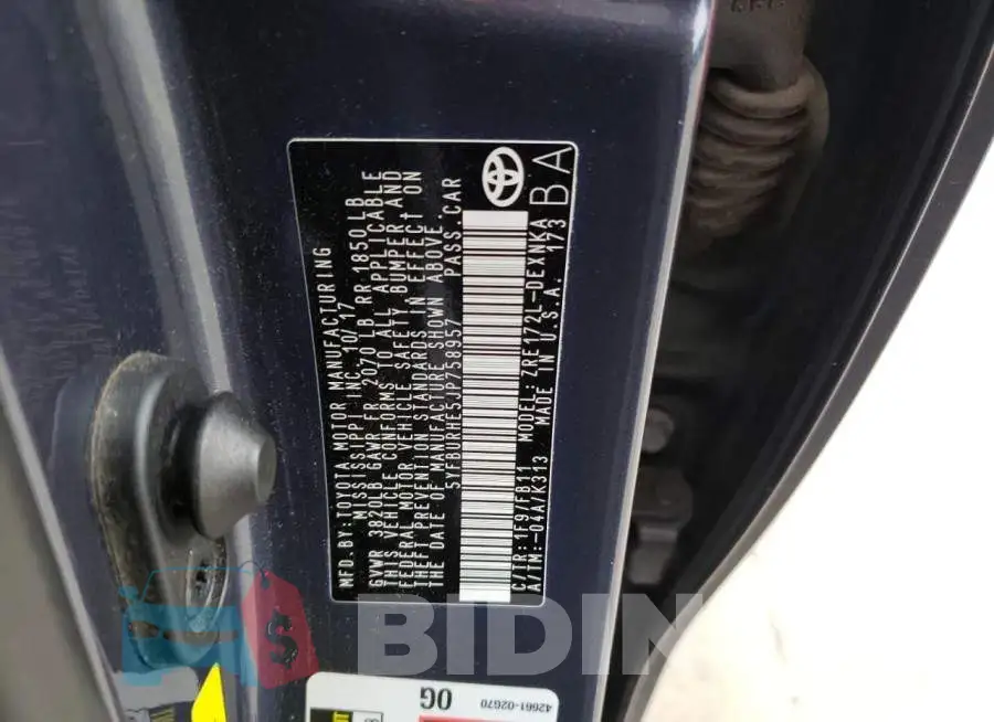 5YFBURHE5JP758957 Photo# 12