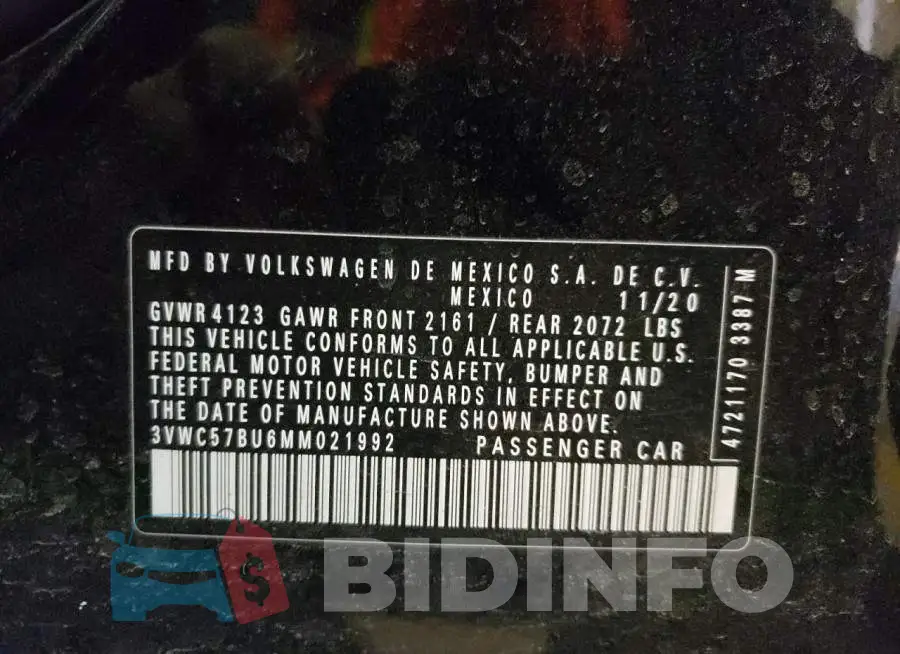 3VWC57BU6MM021992 Photo# 12