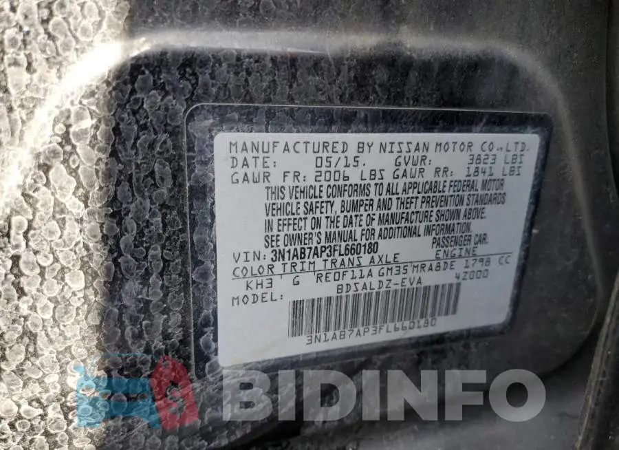 3N1AB7AP3FL660180 Photo# 12
