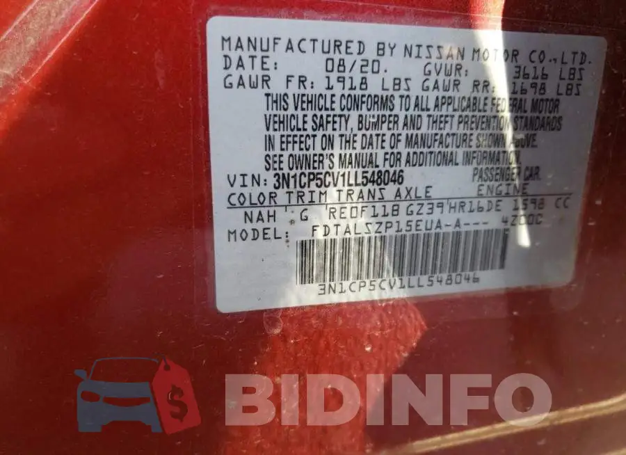 3N1CP5CV1LL548046 Photo# 12