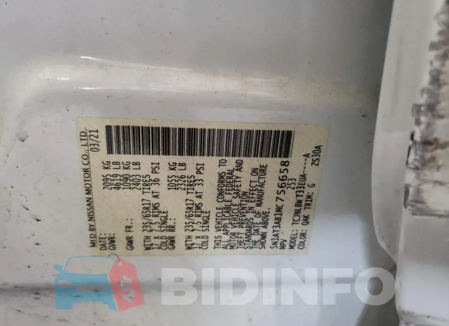 5N1AT3AB1MC756658 Photo# 14
