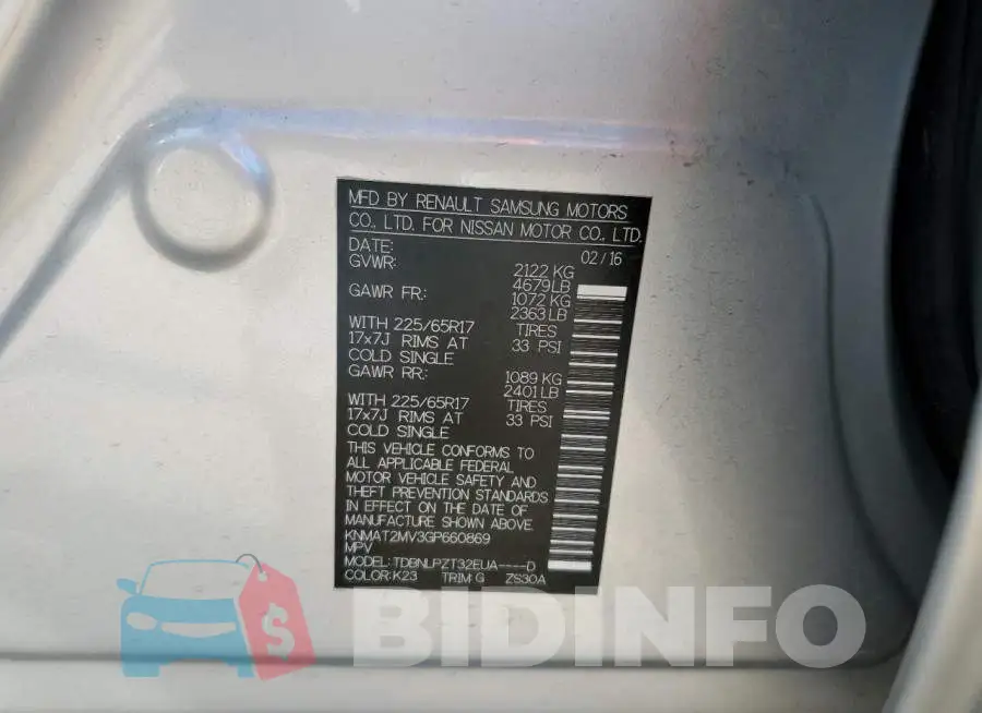 KNMAT2MV3GP660869 Photo# 13
