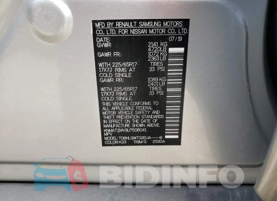 KNMAT2MV9LP508041 Photo# 13