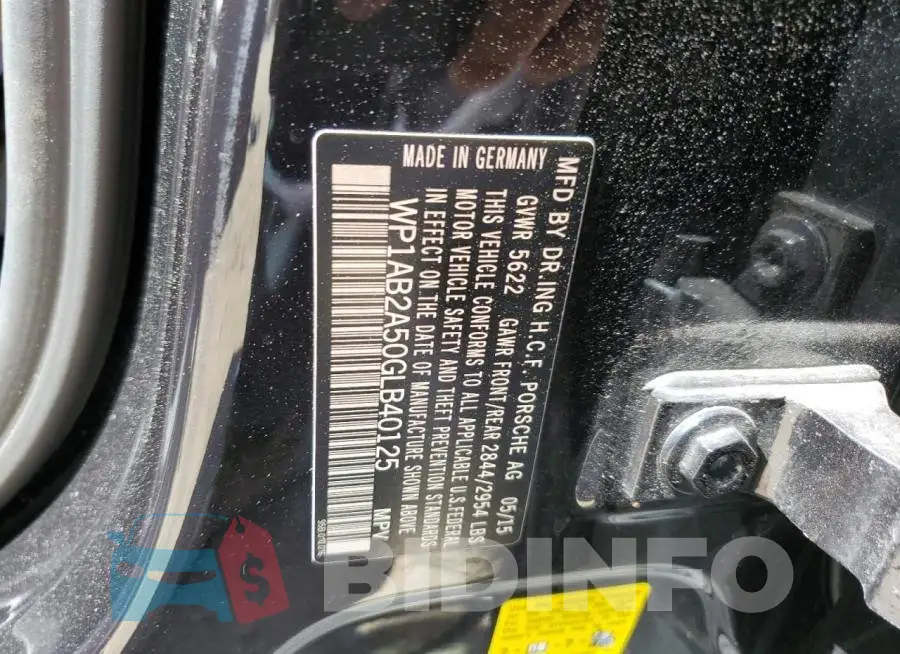 WP1AB2A50GLB40125 Photo# 12