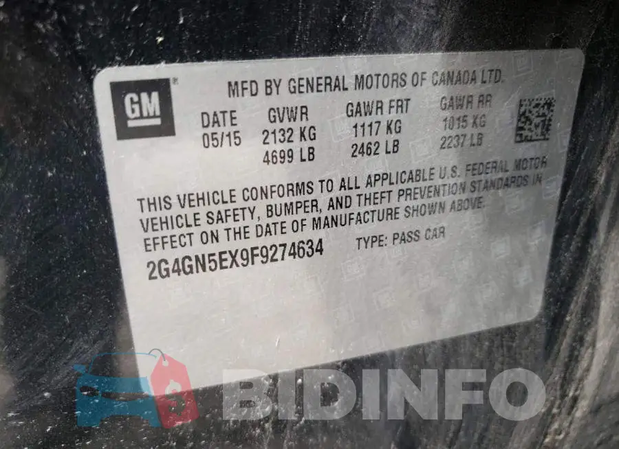 2G4GN5EX9F9274634 Photo# 12