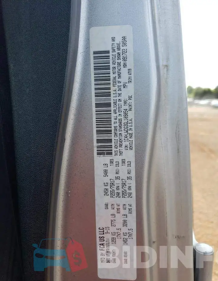 1C4HJWDG3GL109054 Photo# 12