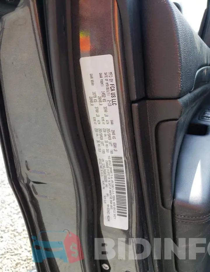 1C4RJFAG0KC666280 Photo# 13