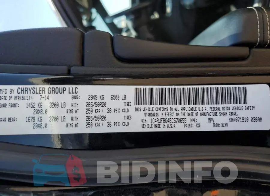 1C4RJFBG4EC570655 Photo# 13