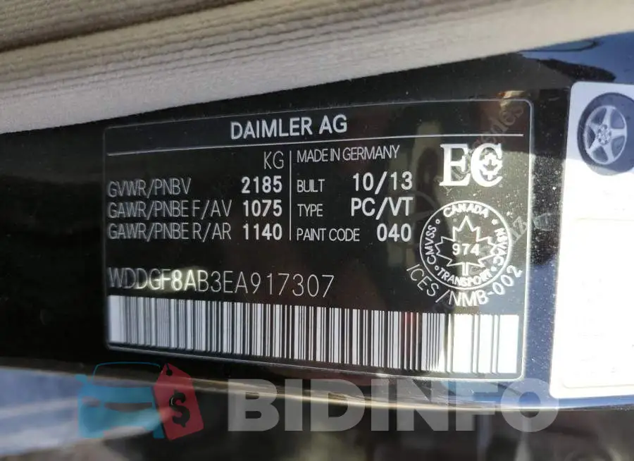 WDDGF8AB3EA917307 Photo# 13