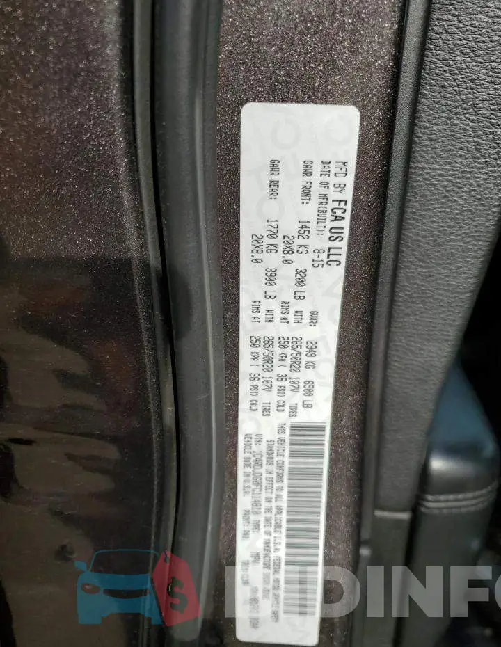 1C4RDJDG0FC114810 Photo# 13
