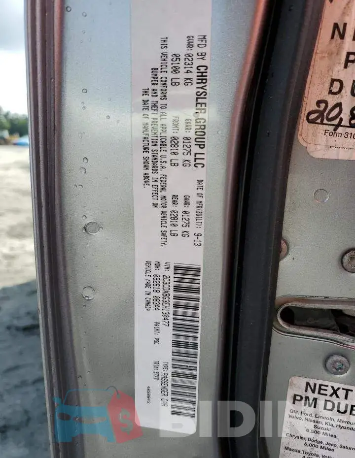 2C3CDXBG3EH130477 Photo# 13
