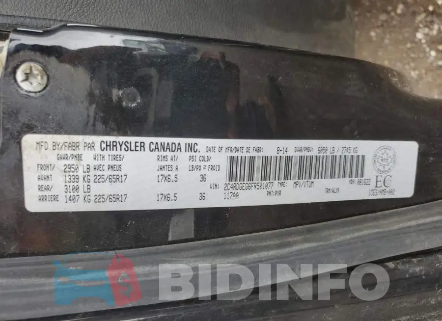 2C4RDGEG6FR501077 Photo# 14