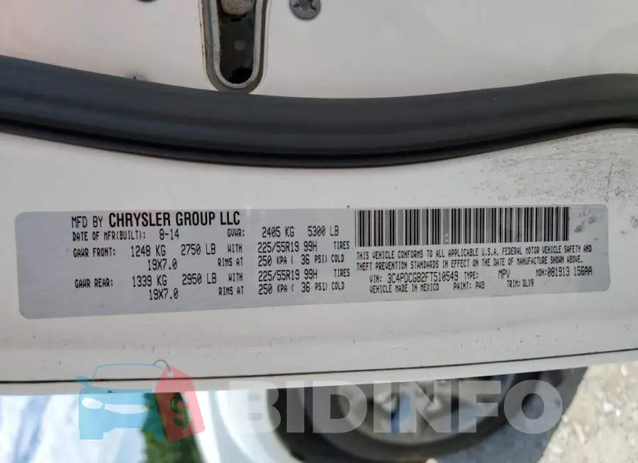 3C4PDCGB2FT510549 Photo# 13