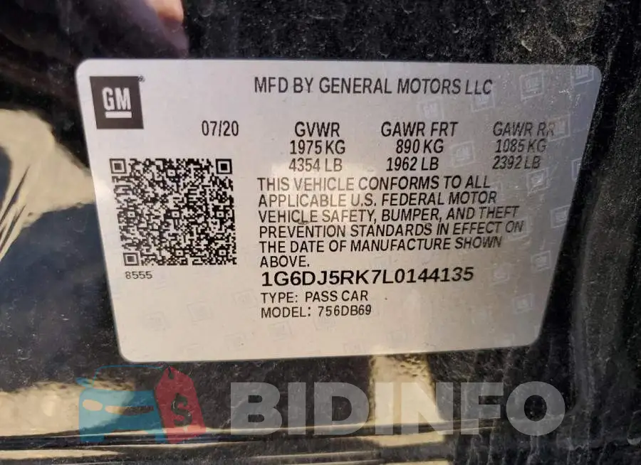 1G6DJ5RK7L0144135 Photo# 12