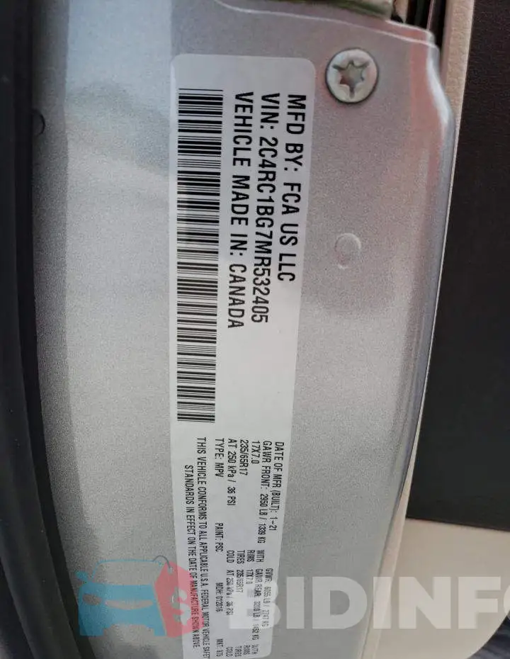 2C4RC1BG7MR532405 Photo# 13