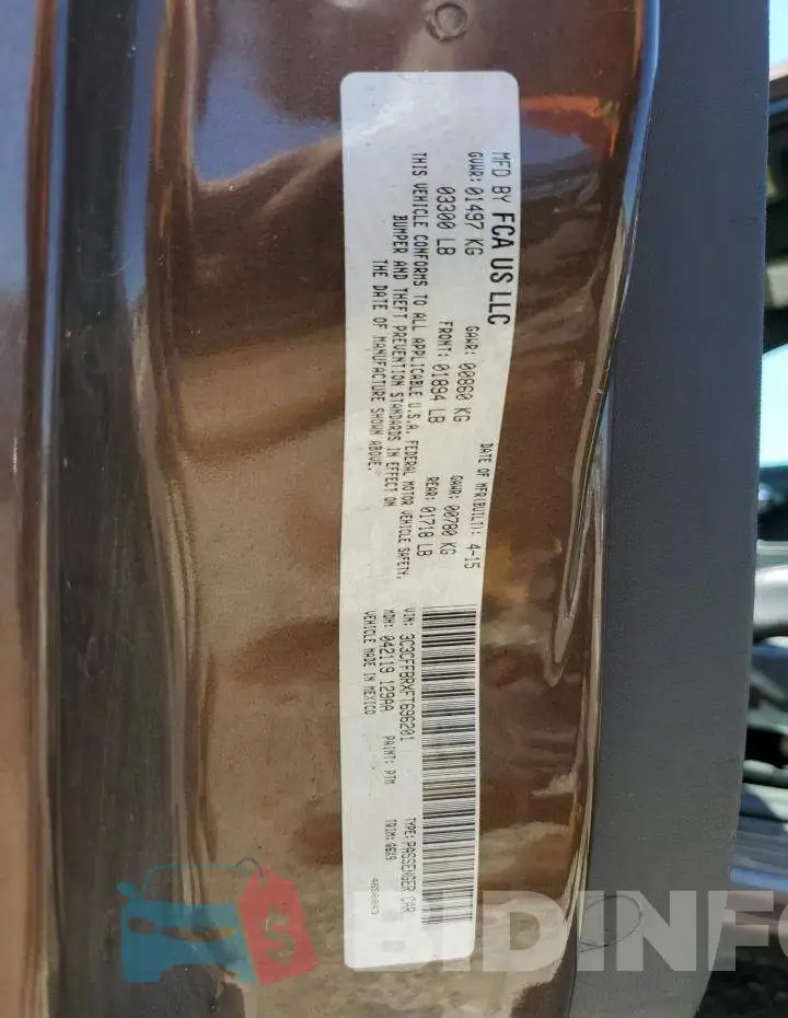 3C3CFFBRXFT696201 Photo# 12