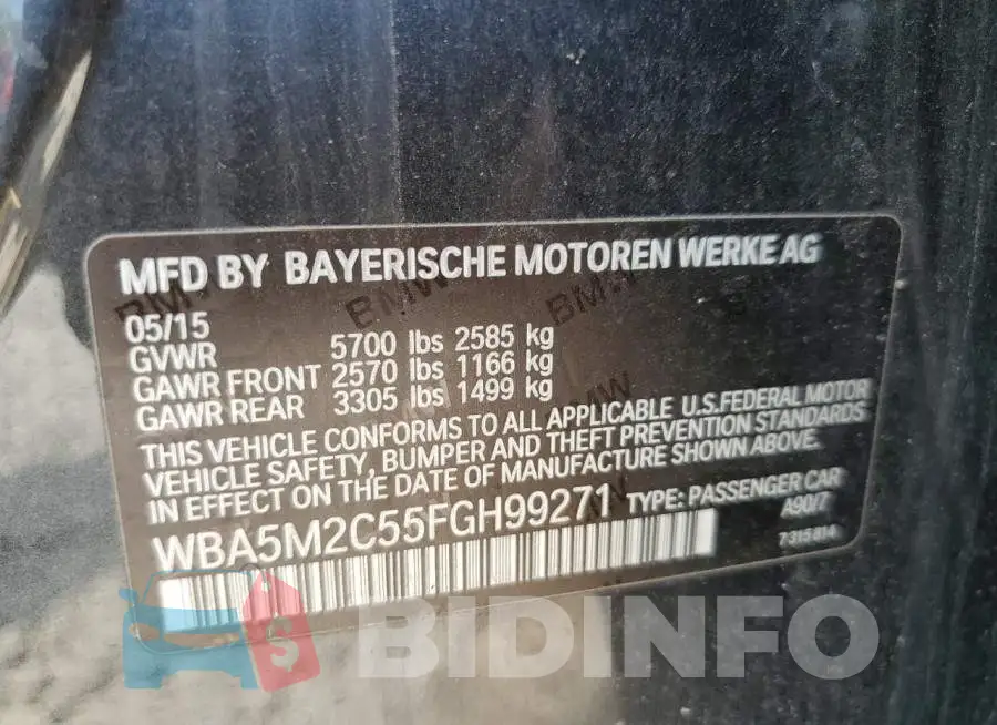 WBA5M2C55FGH99271 Photo# 12