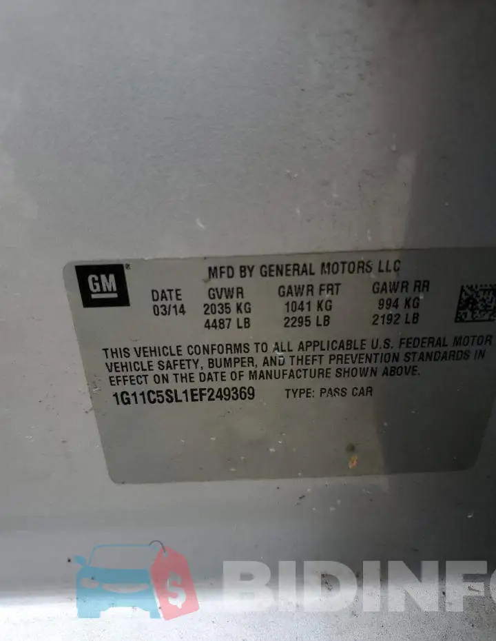 1G11C5SL1EF249369 Photo# 12
