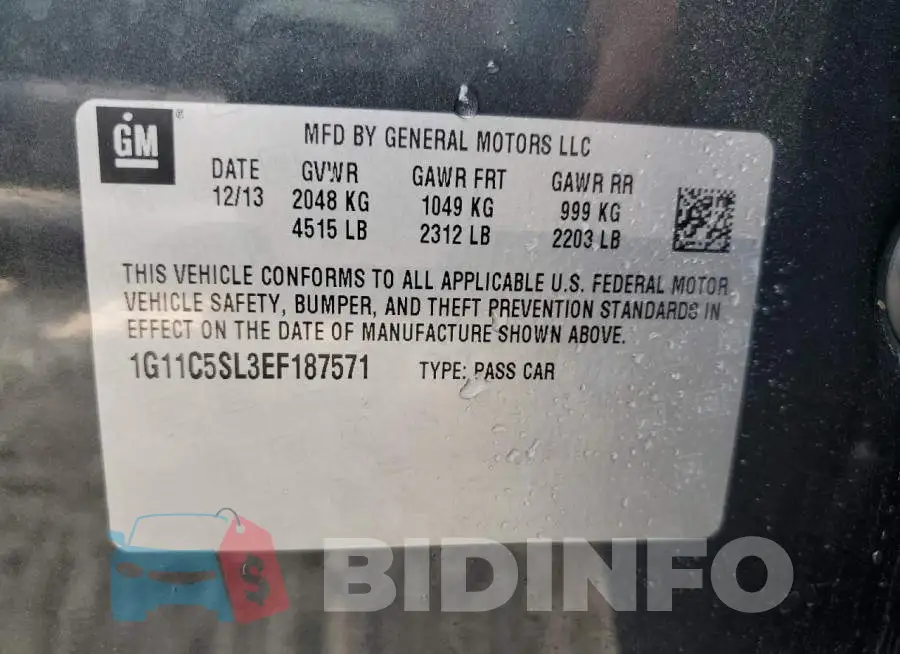 1G11C5SL3EF187571 Photo# 12