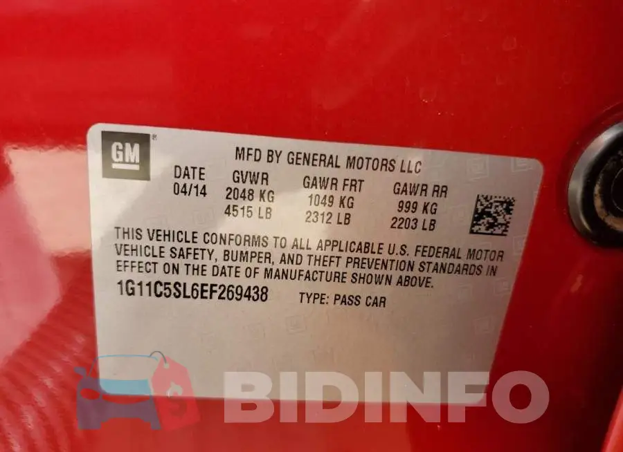 1G11C5SL6EF269438 Photo# 12