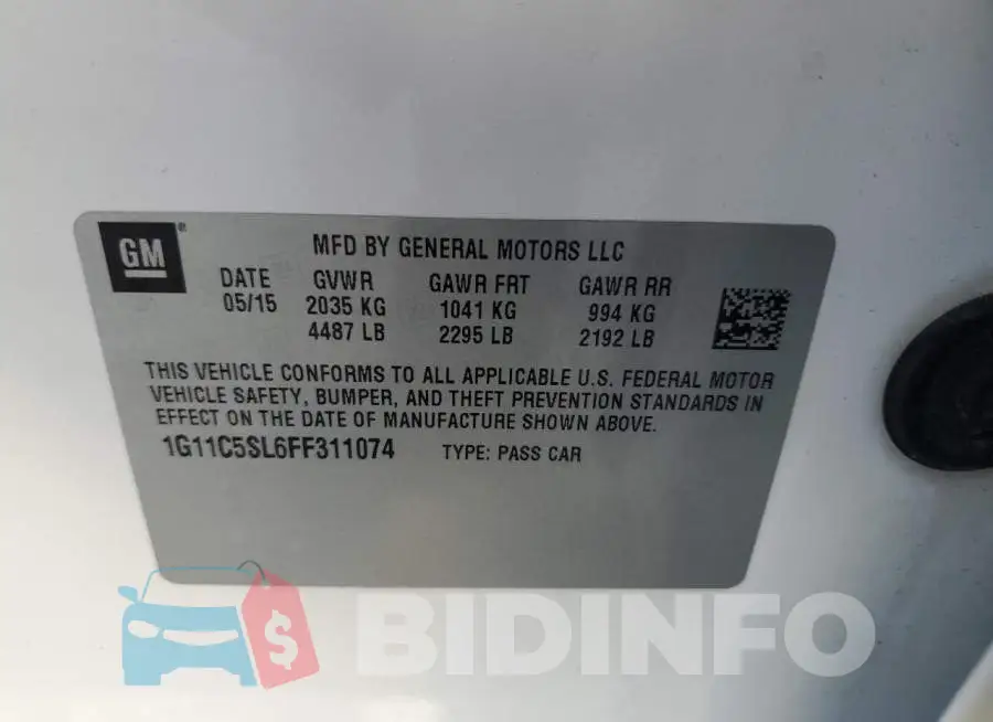 1G11C5SL6FF311074 Photo# 12