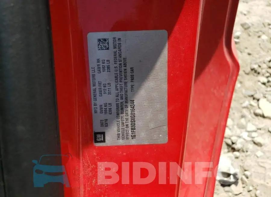 1G1FB3DSXG0164344 Photo# 12