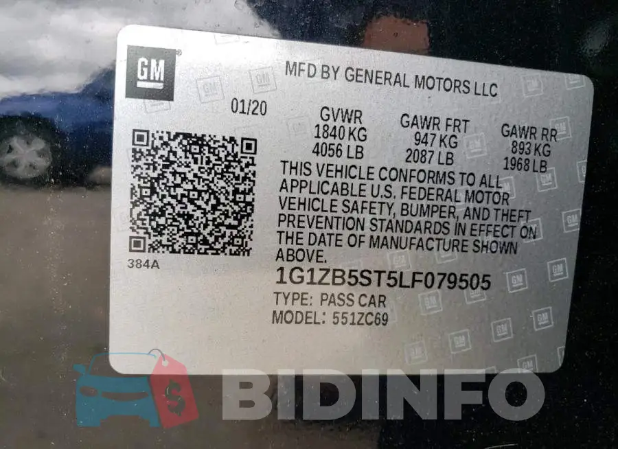 1G1ZB5ST5LF079505 Photo# 12