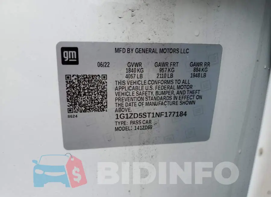 1G1ZD5ST1NF177184 Photo# 13
