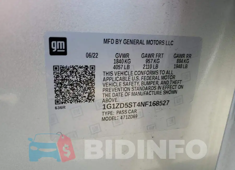 1G1ZD5ST4NF168527 Photo# 12