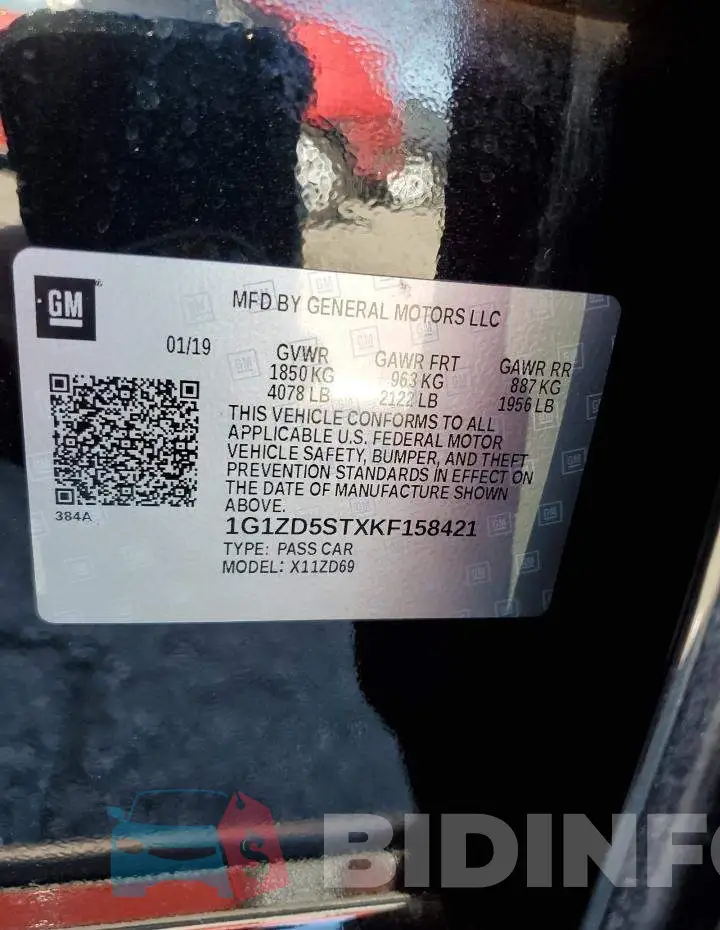 1G1ZD5STXKF158421 Photo# 12