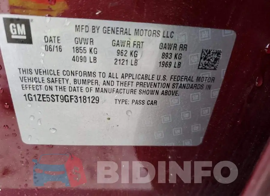 1G1ZE5ST9GF318129 Photo# 12