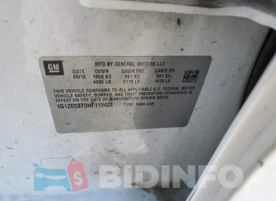 1G1ZE5ST9HF119423 Photo# 12