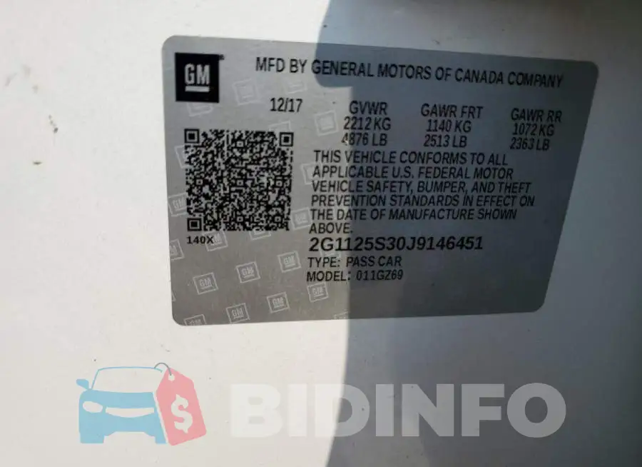 2G1125S30J9146451 Photo# 12