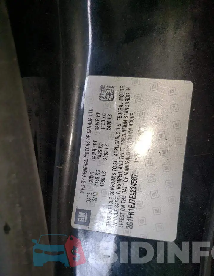 2G1FK1EJ7E9234587 Photo# 12