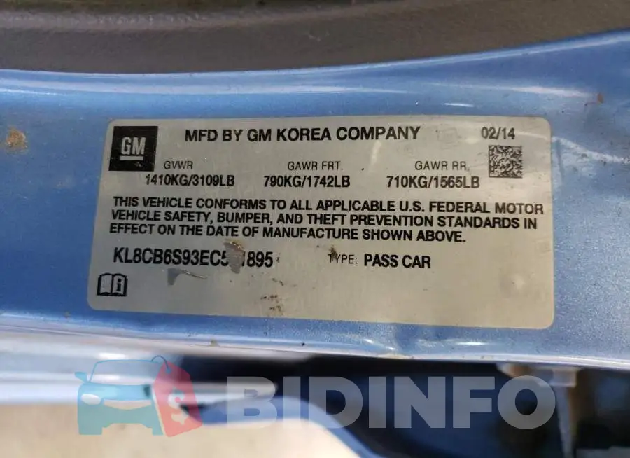 KL8CB6S93EC521895 Photo# 12