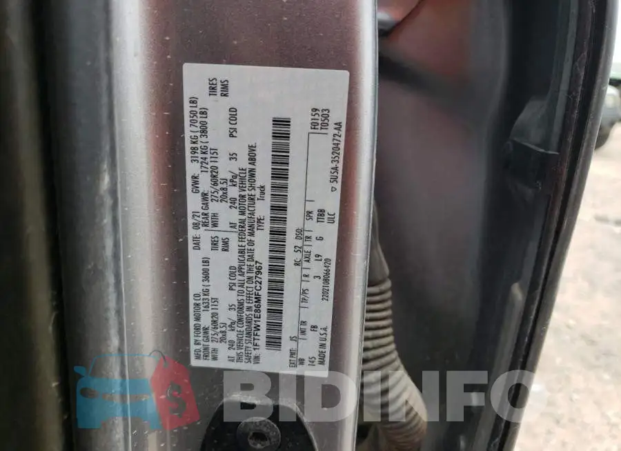 1FTFW1E86MFC27967 Photo# 12