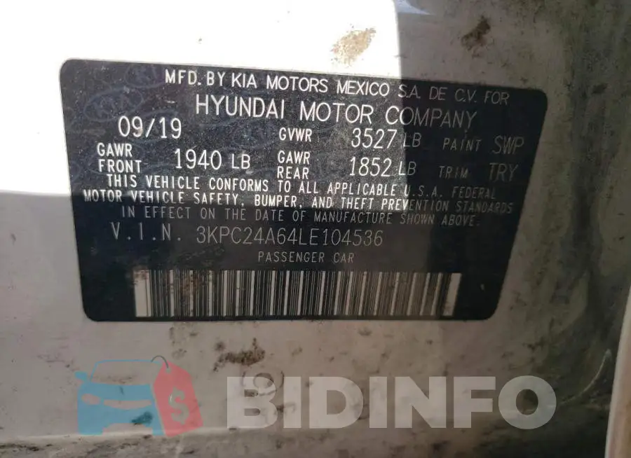 3KPC24A64LE104536 Photo# 12