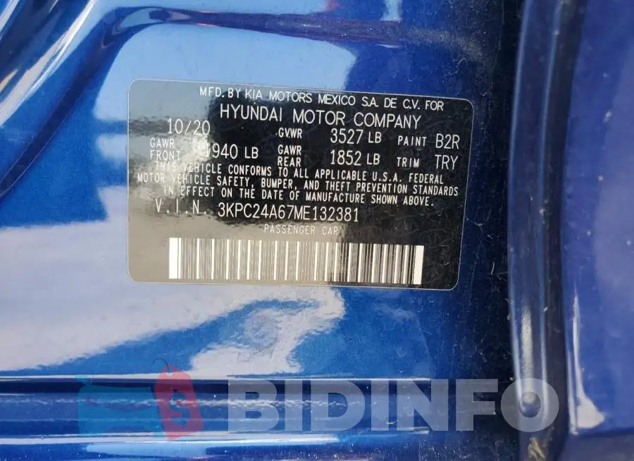 3KPC24A67ME132381 Photo# 12