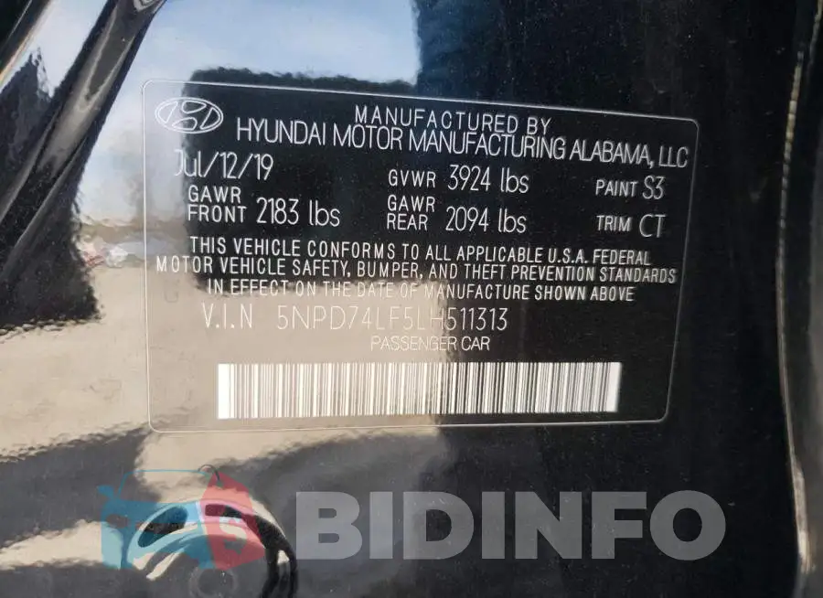 5NPD74LF5LH511313 Photo# 13