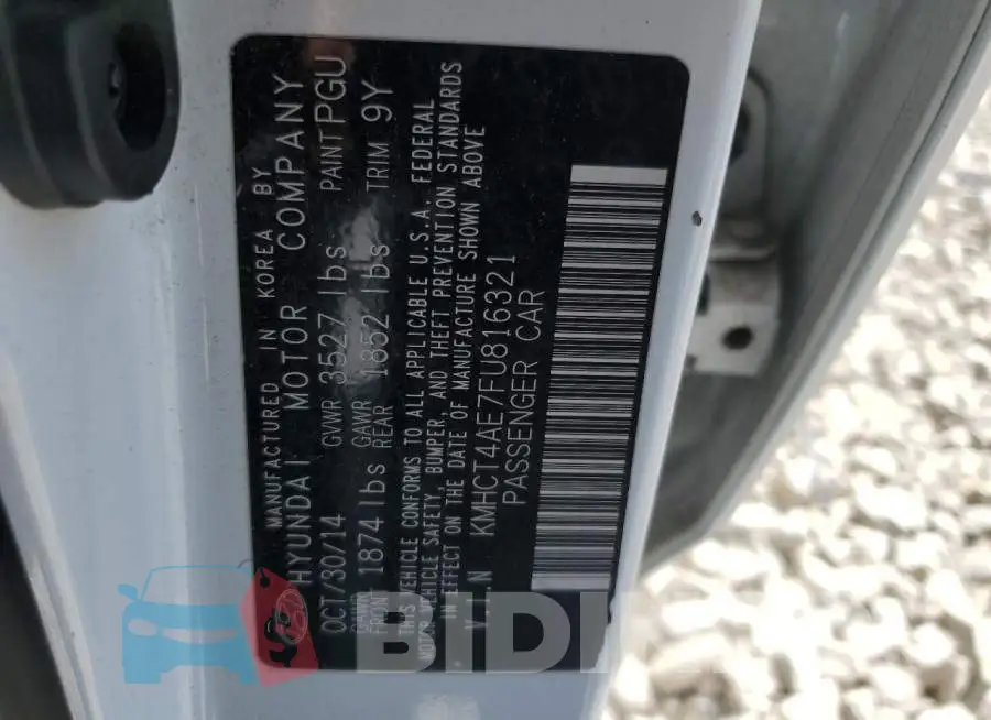KMHCT4AE7FU816321 Photo# 12