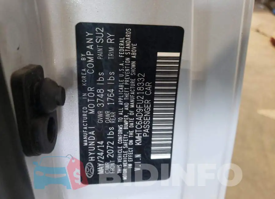 KMHTC6AD9FU218332 Photo# 12