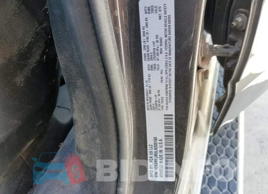 1C6SRFJM6LN300160 Photo# 12