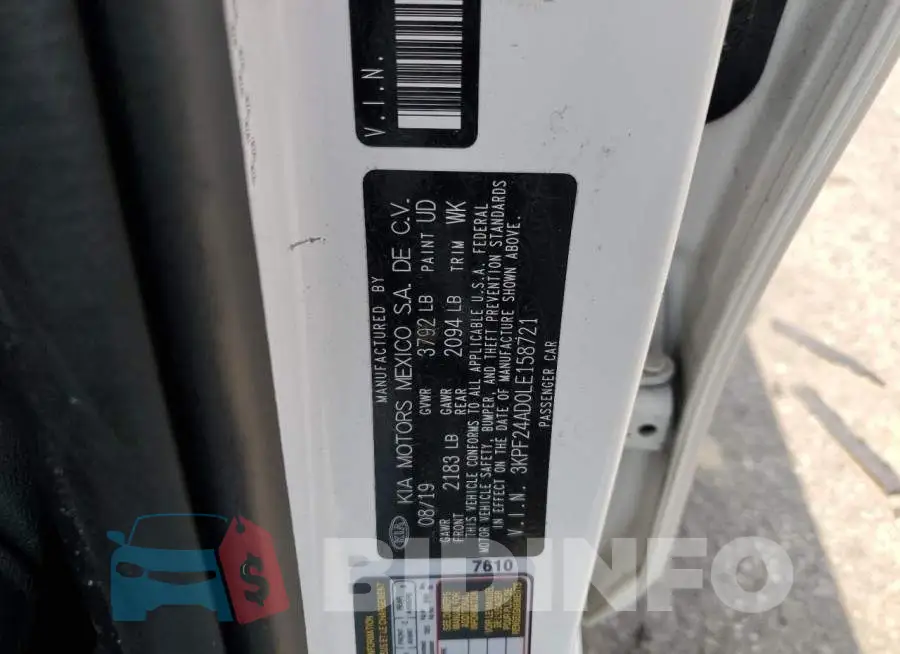 3KPF24AD0LE158721 Photo# 12