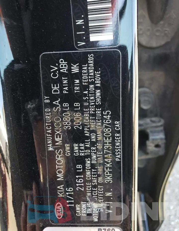 3KPFK4A73HE087645 Photo# 13