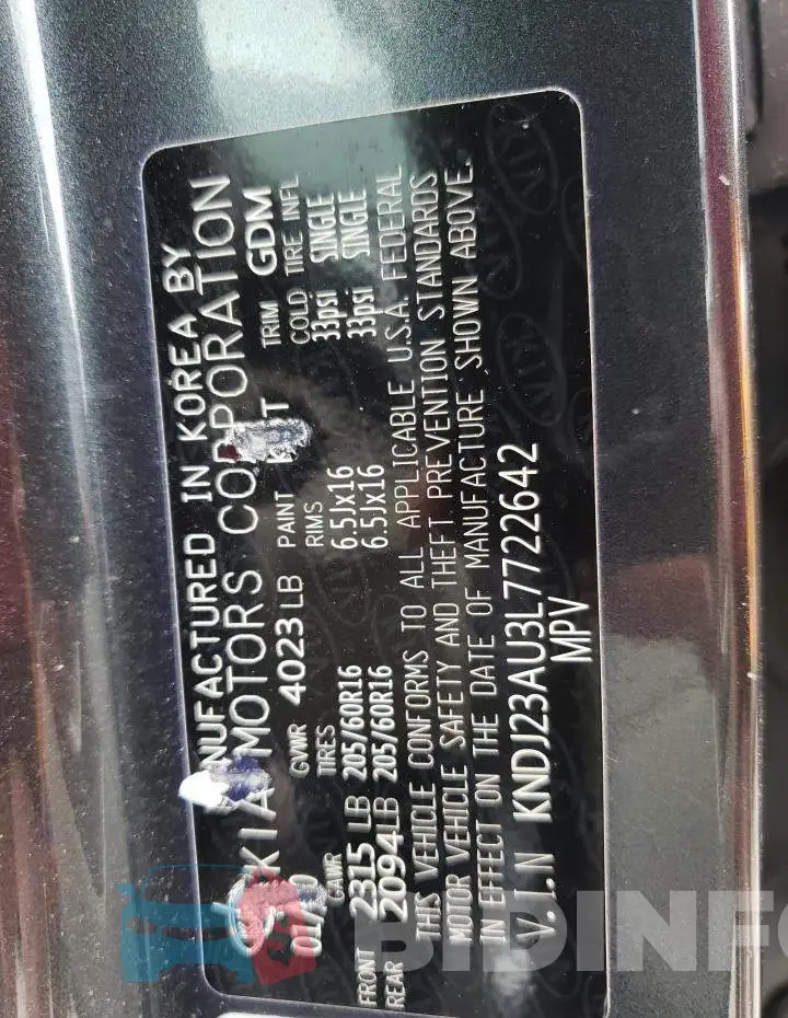 KNDJ23AU3L7722642 Photo# 12