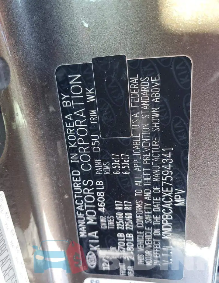 KNDPBCACXE7594341 Photo# 12