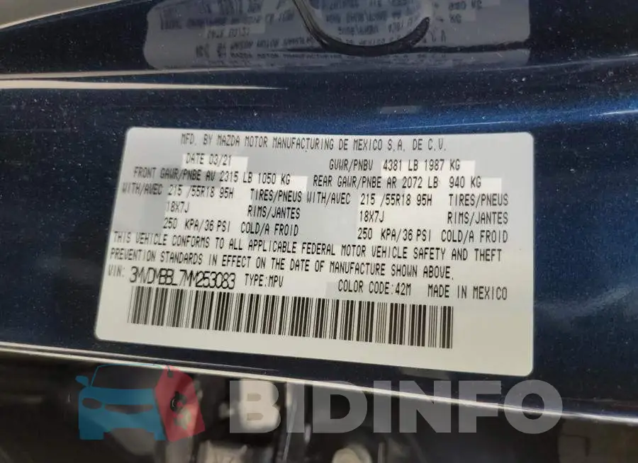 3MVDMBBL7MM253083 Photo# 12